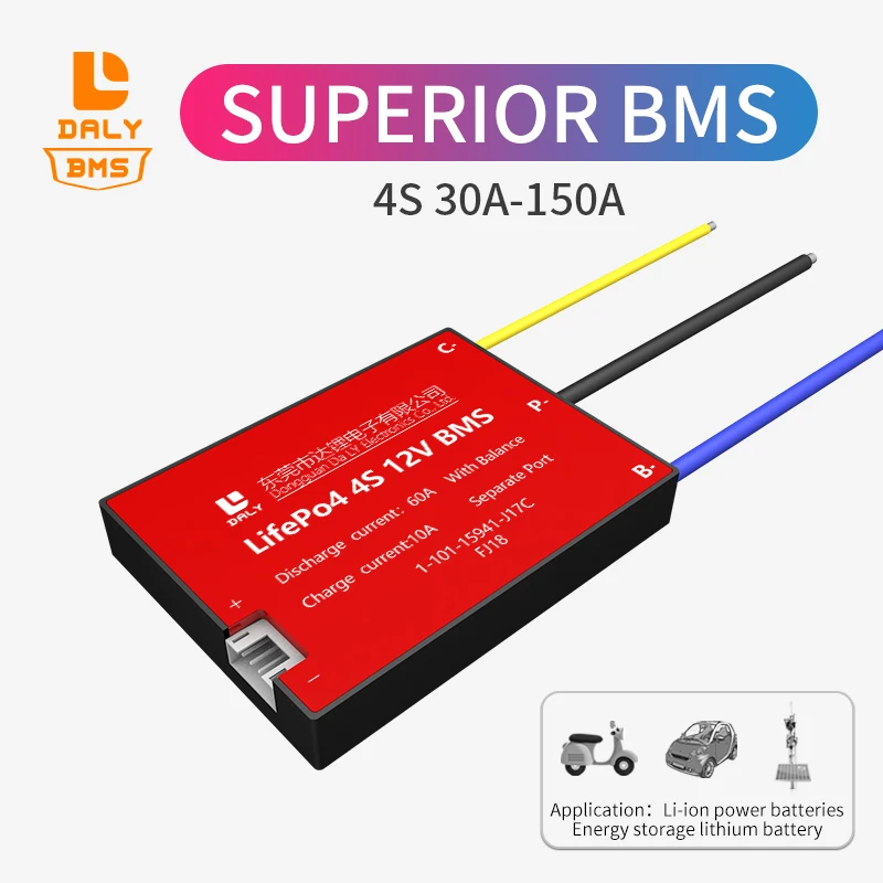 3 2 В Lifepo4 4S bms 12 30A 40A 50A 60A 80A 100A 120A 150A отдельный порт с балансиром PCM Bms LiNCM LMO Li-p 18650