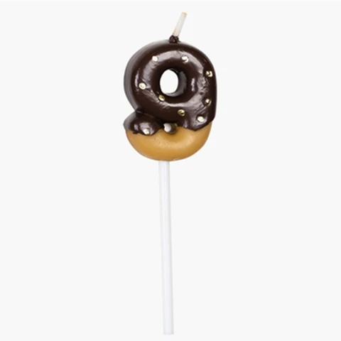 Cake Topper 0-9 Number Cake Decor Hocolate Biscuit Birthday Cupcake Decor Happy Birthday Decor Kids Boy Girl