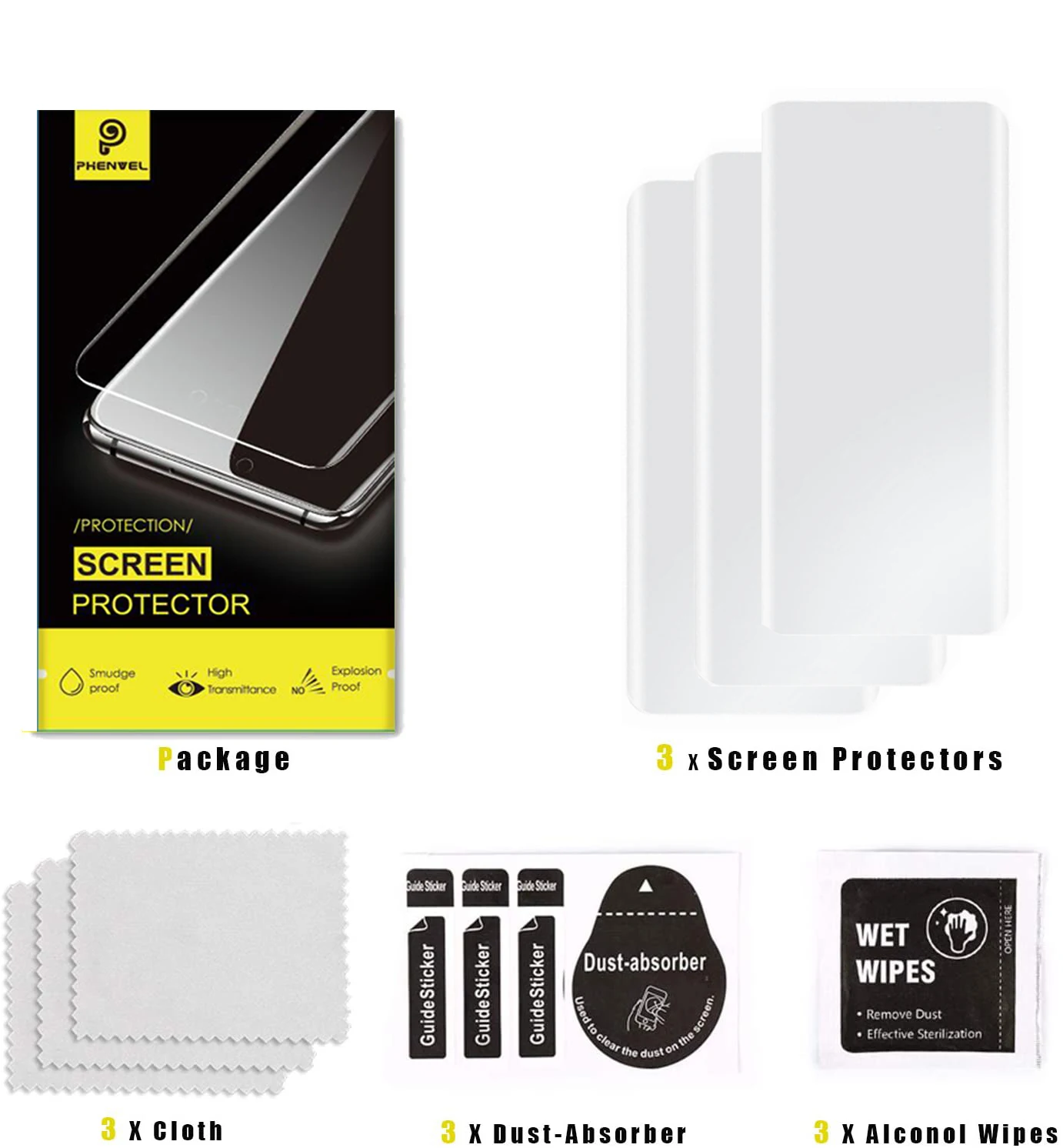 Glossy Hydrogel Full Cover TPU Screen Protector