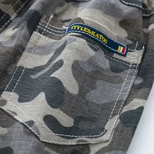 Детские камуфляжные штаны; повседневные штаны для малышей; шорты; Новинка года; Стильные укороченные брюки для мальчиков; летние пляжные модные хлопковые брюки с низкой посадкой