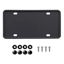 Рамки номерного знака-силиконовая рамка номерного знака с 9 дренажными отверстиями, защита от дождя, ржавчины и трещотки для автомобильной лицензии