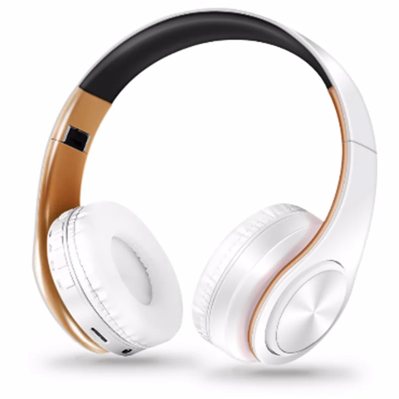 Новые золотые цвета Bluetooth наушники беспроводные стерео гарнитуры наушники с микрофоном/tf-картой