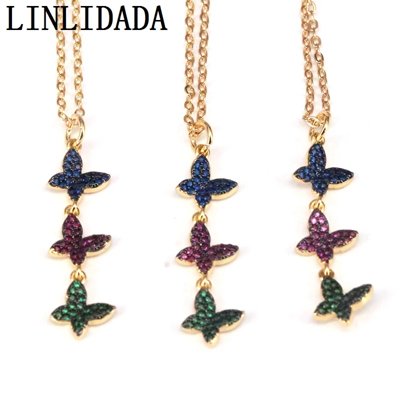 

5 штук/упаковка бабочка браслеты с подвесками, чешские тонко выполненные, бабочка подвеска Цепочки и ожерелья