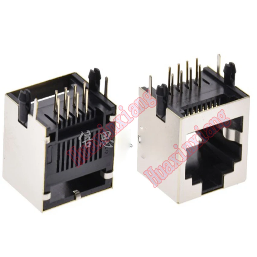 20PCS/Lot Steel Shield MINI RJ45 8P8C Jack Connector 90 Degree 15*13MM Network Internet Modular | Обустройство дома