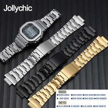 

Stainless Steel Watch Strap&Case For Casio DW5600/5000/5025/5035 GW-5000 5035 GW-M5610 Watch Strap For G-shock Accessories