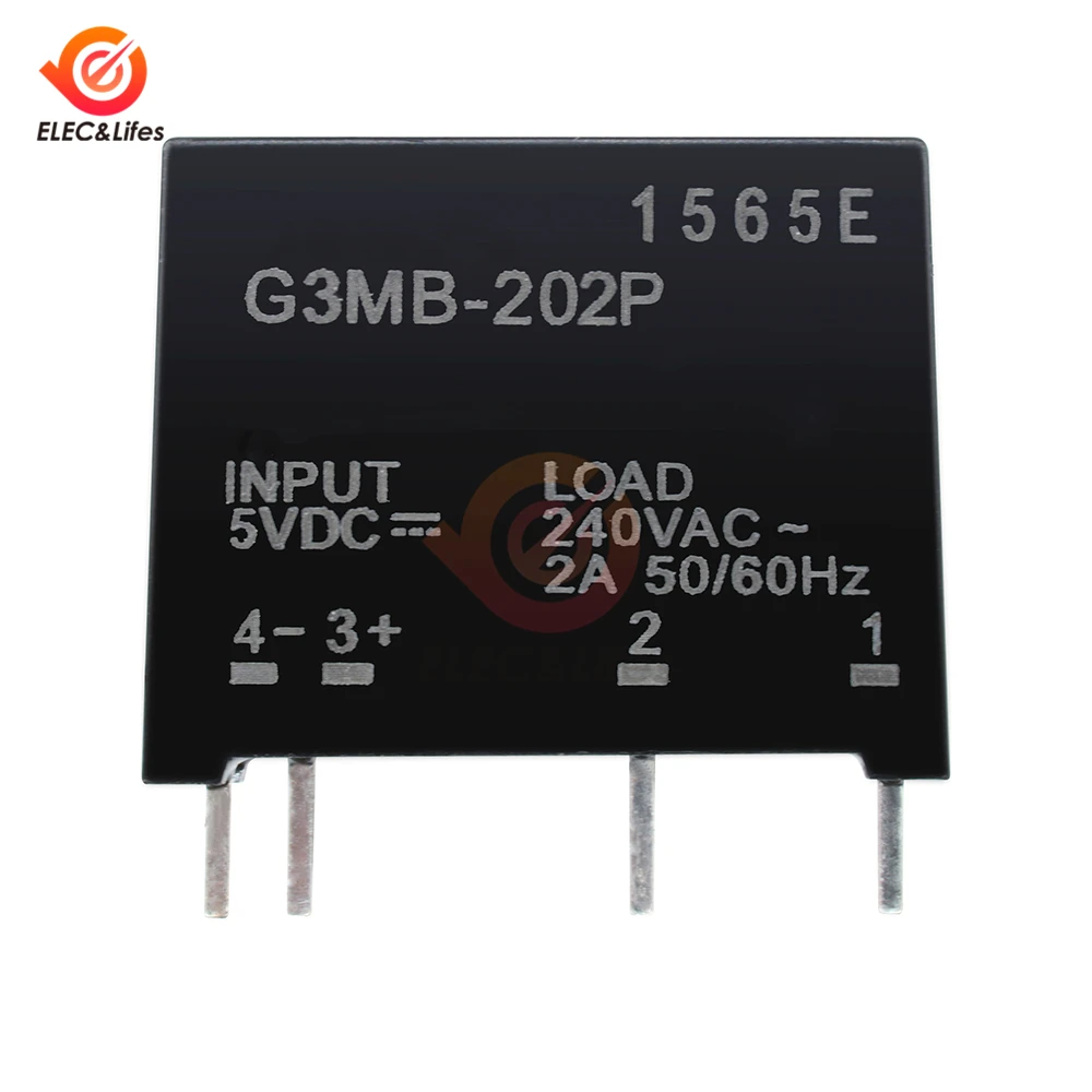 5V релейный модуль G3MB-202P G3MB 202P DC-AC SSR твердотельный релейный модуль вход DC 5V Выход AC 240V 2A