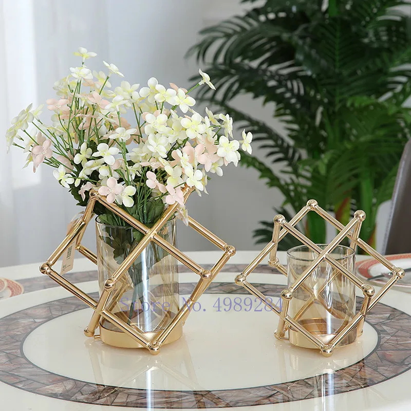 Golden Geometry Abstract Modern Center Pieces 1