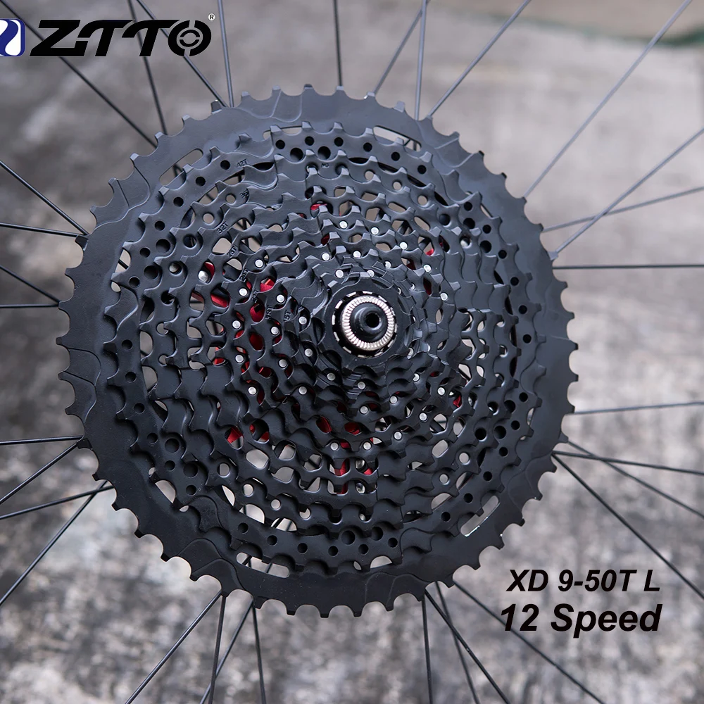 Кассета ZTTO MTB 12S 9 50T кассета 12 скоростная XD черная 532 г 556% диапазон 12s 50t L В Звездочка