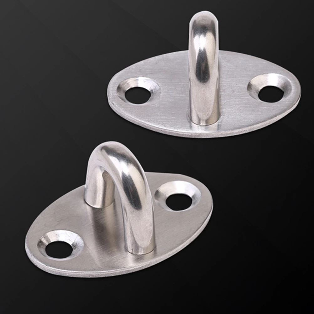 Hook Ceiling Swing Eye Plate U Ring Staple Boat Wall Mounted Holder Pad Suspension Brackets Marineloop Chair Hanging Kit wall mount hooks self adhesive hooks multi purpose hooks adhesive wall hook wall holder suction cup hook metal hook