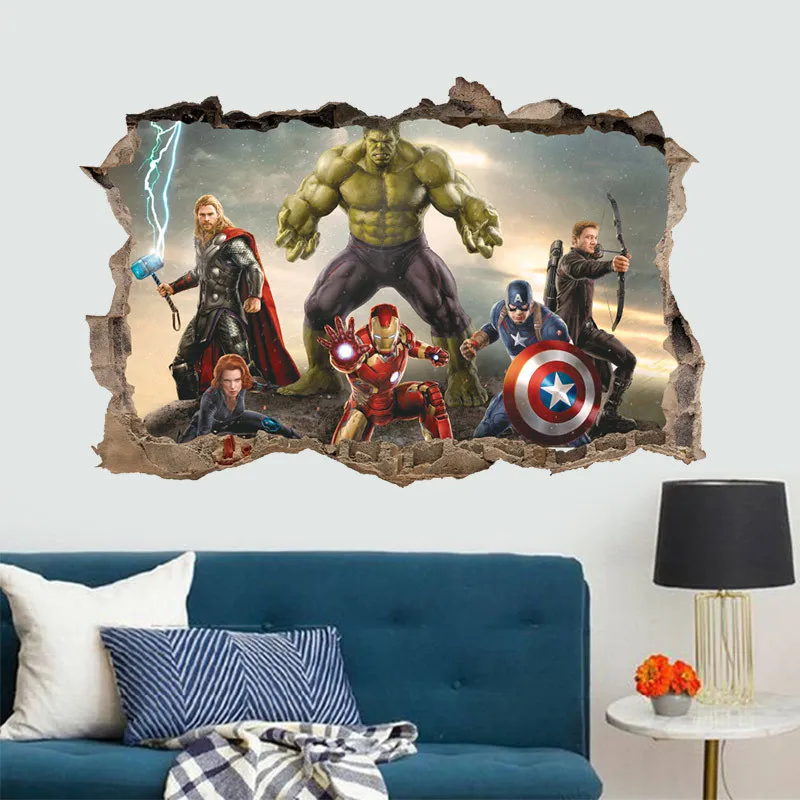 3D Hulk Bruce The Avenger Peel And Stick Home Decorative Wallpaper
