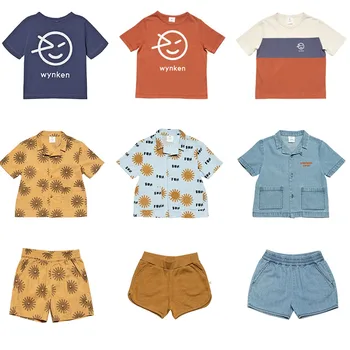 

Kids T Shrts 2020 Wyn Brand New Summer Boys Girls Sun Print Short Sleeve T Shirts Baby Child Fashion Cotton Tops Tees Clothes