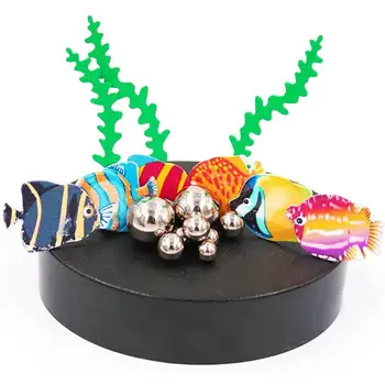 

Magnetic Desktop Sculpture -Magnetic Tropical Ffishes Toy for Office Desk - Family Game