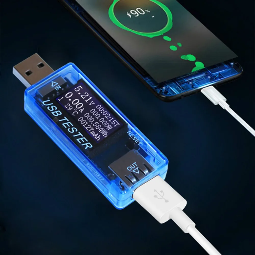 KWS-MX17 usb-детектор Вольтметр Амперметр измеритель мощности Измеритель Напряжения тока мобильное зарядное устройство USB