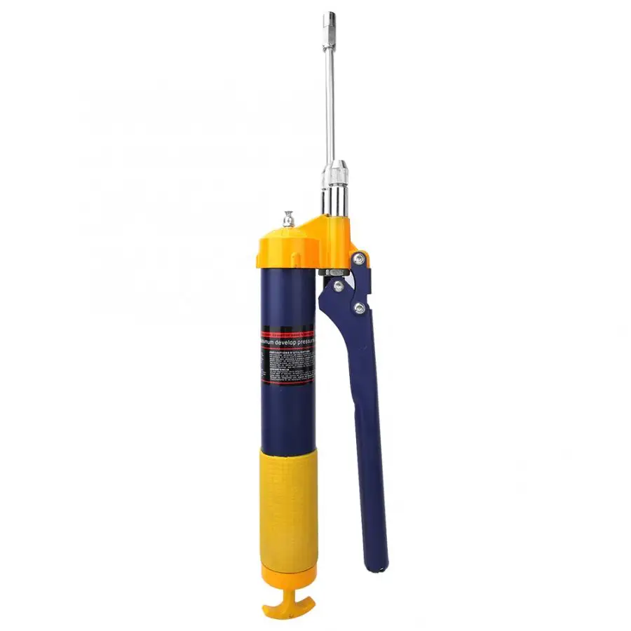 

High Pressure Grease Gun Oil Pump 1200psi Lubrication Tool Double Head Manual Grease Adding Gun Woodwork