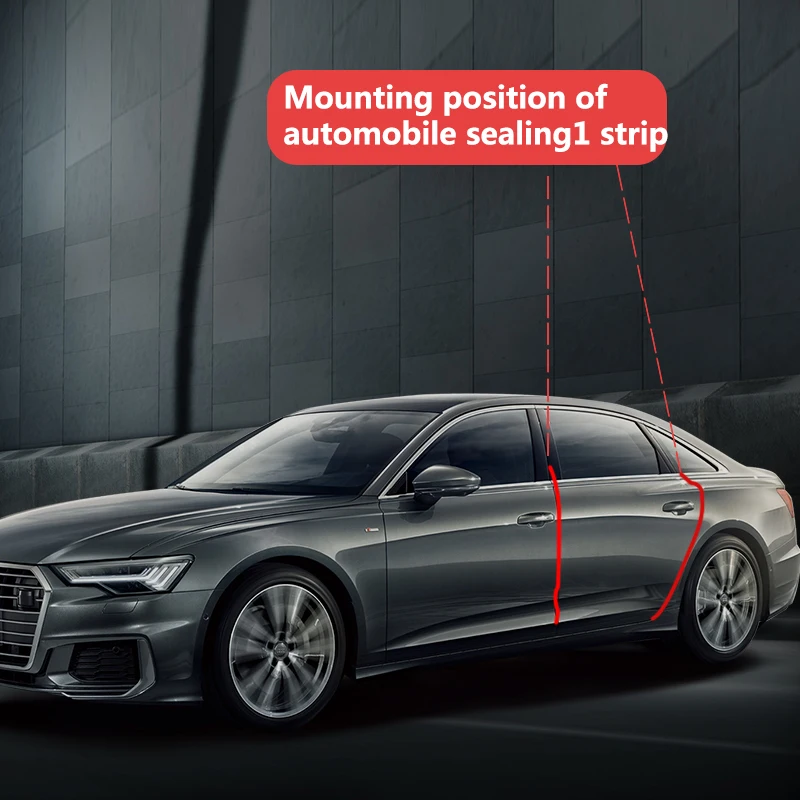 Joint d'étanchéité en caoutchouc pour porte avant de voiture, Protection du pilier B, bande d'étanchéité