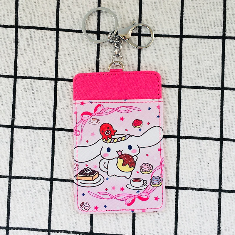 Крутой 1 шт. двухзвездный Cinnamoroll Единорог Модный Аниме держатель для карт PU мультфильм кредитные сумки монета автобус карты ключ девушки горячая новинка