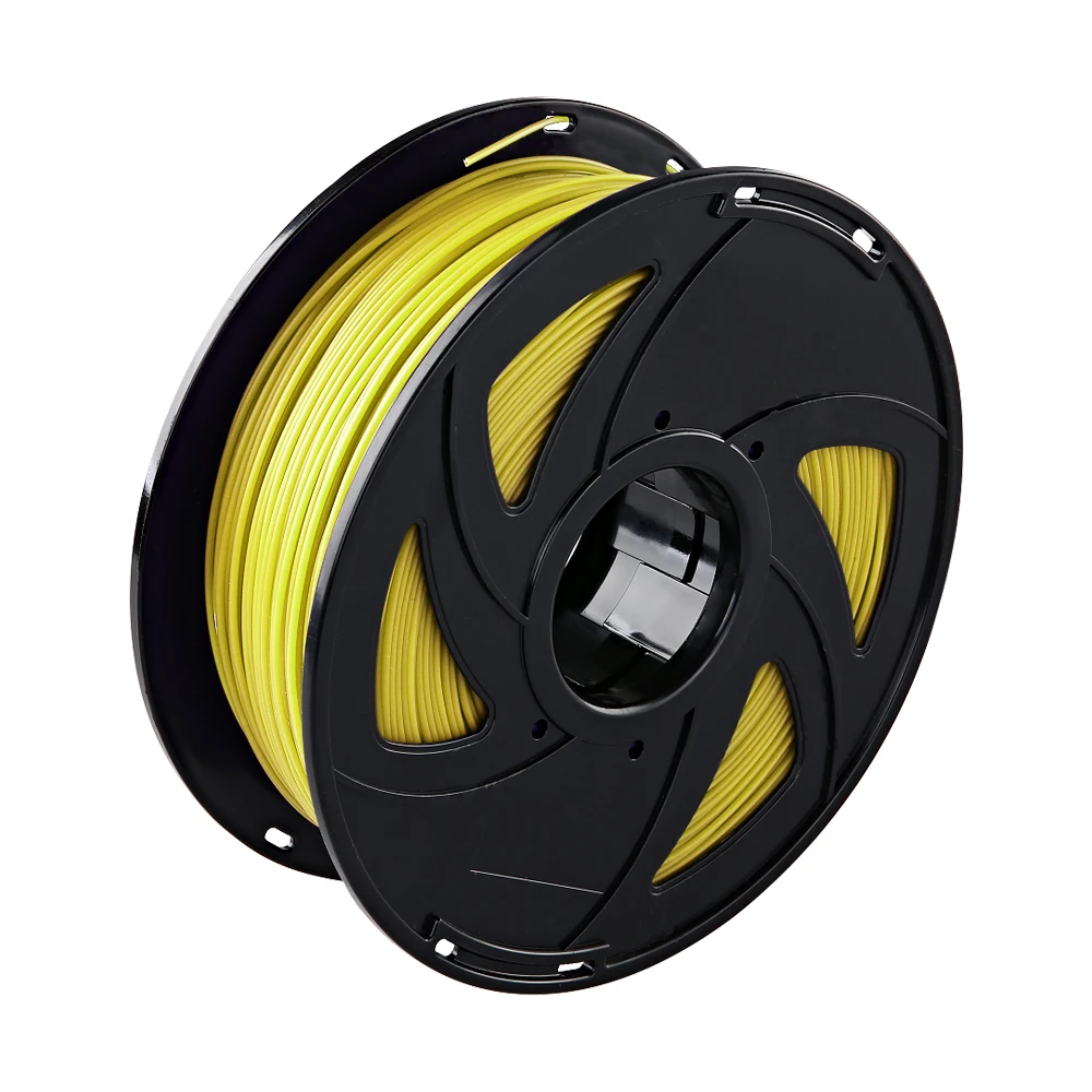 Yellow XVICO 3d принтер PLA нити, точность измерения+/-0,02 мм, для 3D-принтера 1 кг катушка 1,75 мм Печать - Цвет: Yellow