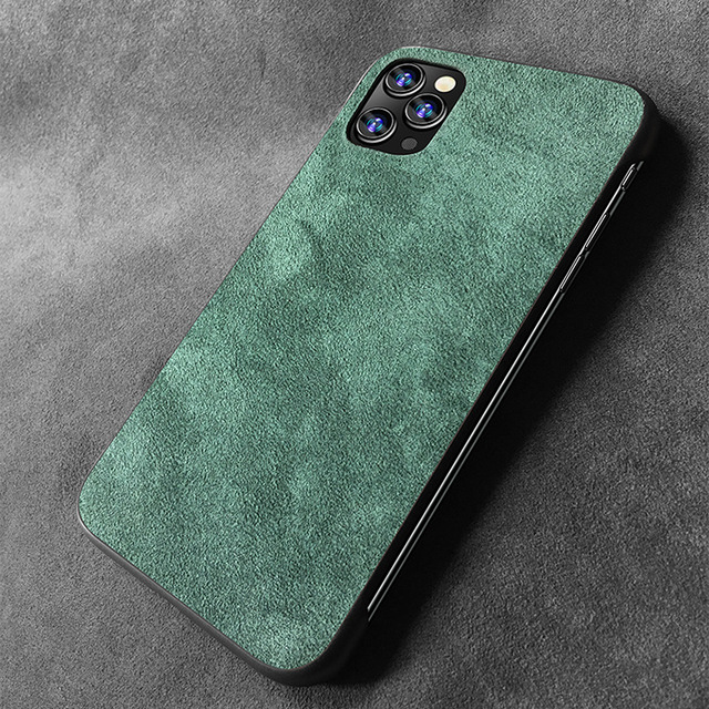 Mobile Phone Case For iPHONE 11 Pro XS MAX XR X 7 8 Plus Luxury Business Artificial Leather Rimless Anti-fall Cover