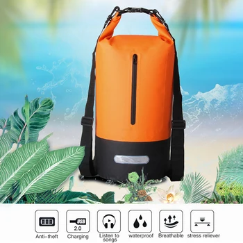 

River Trekking Bags Outdoor Sports Drifting Waterproof Bucket Bag Swimming Double Shoulder Water Proof Pocket Summer 218022
