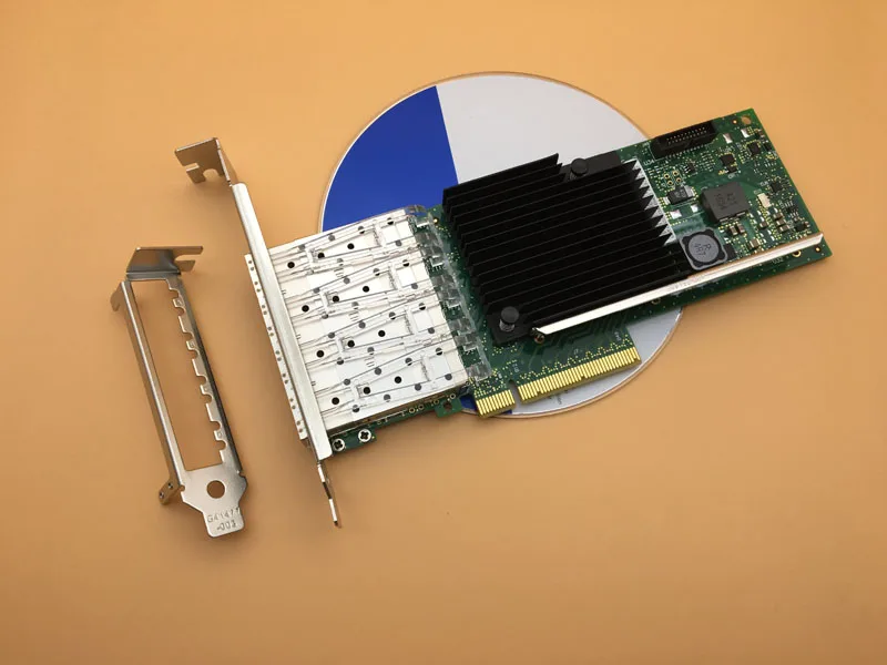 4 порта SFP+ 10G PCIE X8 LC волоконный Ethernet конвергентный сетевой адаптер NIC X710-DA4