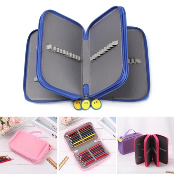 

1PC 32/52 Holes High Quality Oxford Cloth Pen Bag Profession Art Marker Storage Large Pencil Case Multifunction Stationery Pouch