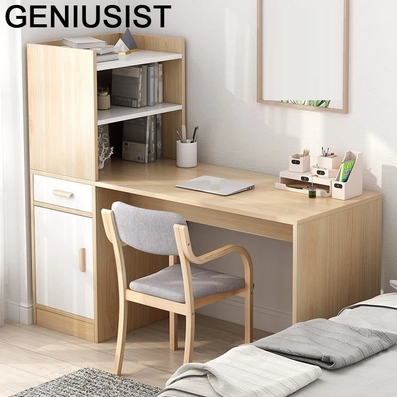 

Notebook Bed Tray Small Biurko Schreibtisch Office Escritorio De Oficina Computer Desk Mesa Laptop Stand Table With Bookcase