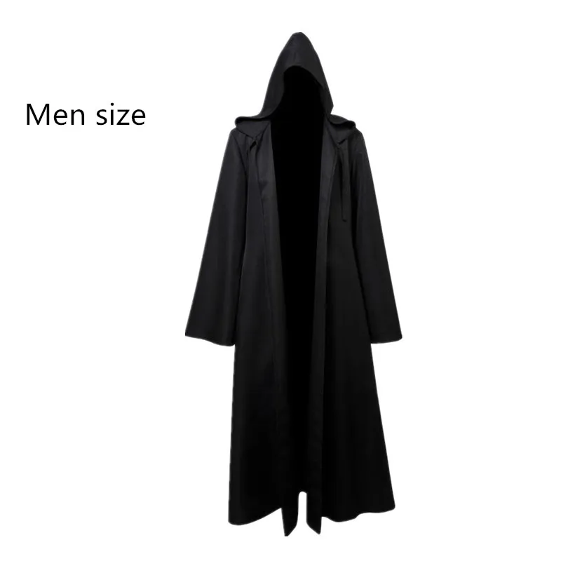 Men cloak Звездные Войны Анакин Люк Скайуокер Дарт Вейдер Obi-Wan Kennoby Халат с капюшоном плащ костюм-накидка рыцарь-джедай ситх костюмы для косплея - Цвет: Men cloak
