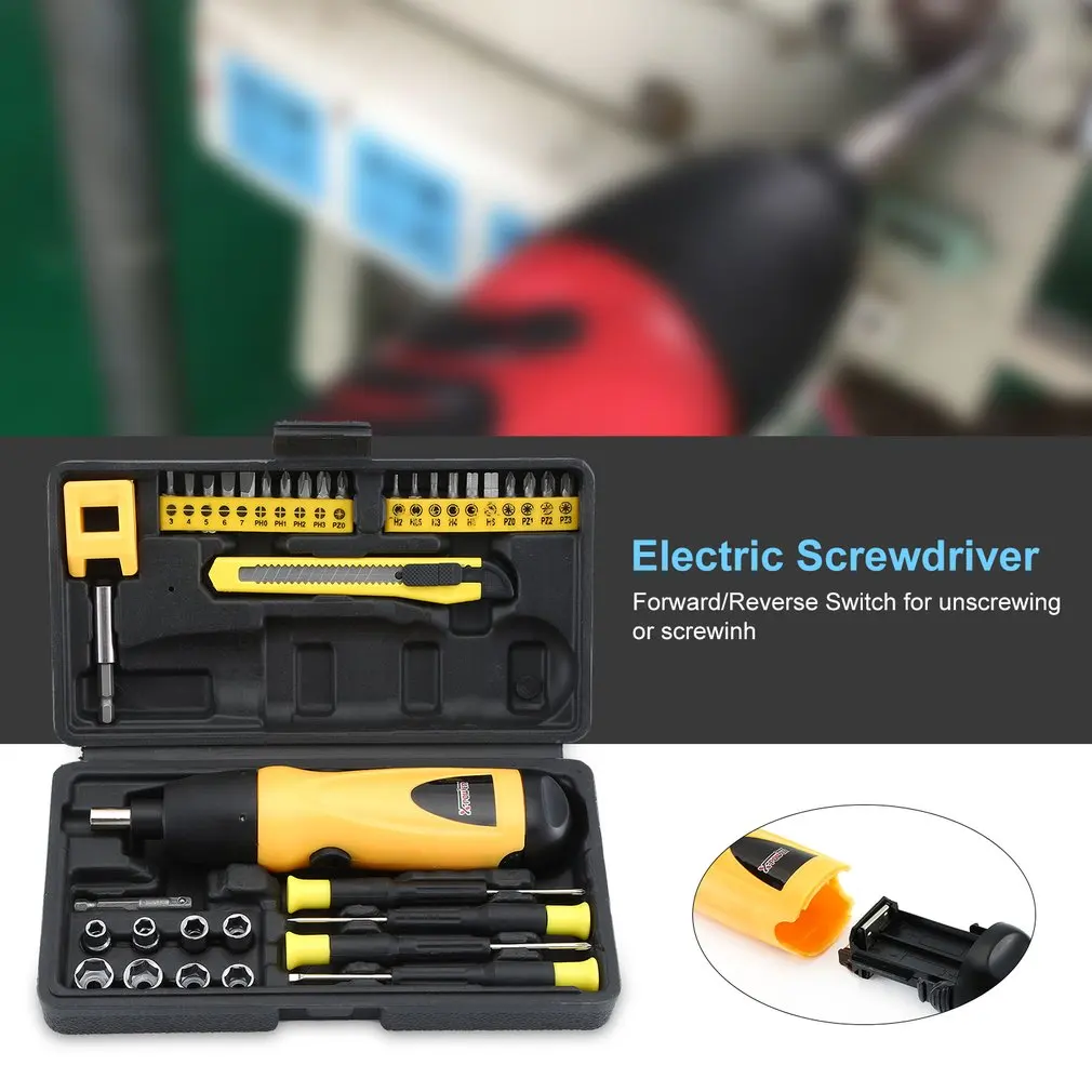 X-power 6V аккумуляторная электрическая отвертка сверло набор бытовой DIY Винт питания драйвер рукав набор инструментов