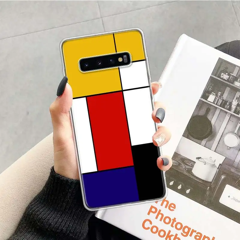 Мондриана сетки чехол для samsung Galaxy A10 A20E A30 A40 A70 M30S A50S A6 A7 A8 A9 плюс мягкий чехол для мобильного телефона чехол Coque - Цвет: TR300-9