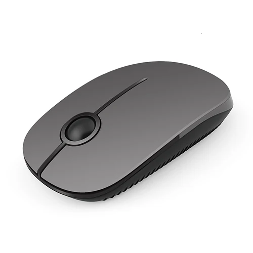 Jelly Comb 2,4G беспроводная мышь Бесшумная мышь для ноутбука, ноутбука, ПК USB мышь Бесшумная беспроводная эргономичная мышь - Цвет: blackgrey