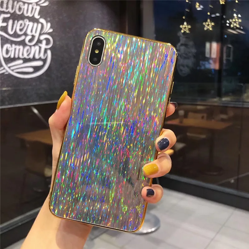sliver Сияющий блестящий золотой чехол для samsung Galaxy A7 чехол КРЫШКА ДЛЯ samsung S10 плюс S8 S9 Примечание 10 J4 J6 A9 A6 A8 A10 A20 A30 A50 - Цвет: sliver
