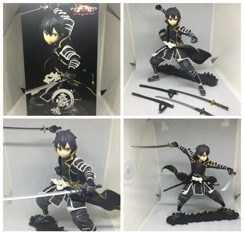 

Anime Toy Sword God Domain 4 Generation Kazuto Pitch-black of Tigers Howe Block Samurai Boxed Garage Kit