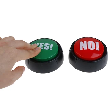

Creative Sound Button Toys YES and NO SORRY MAYBE Green Red Event & Party Tools Supplies Sounding Toys Holiday Decorations