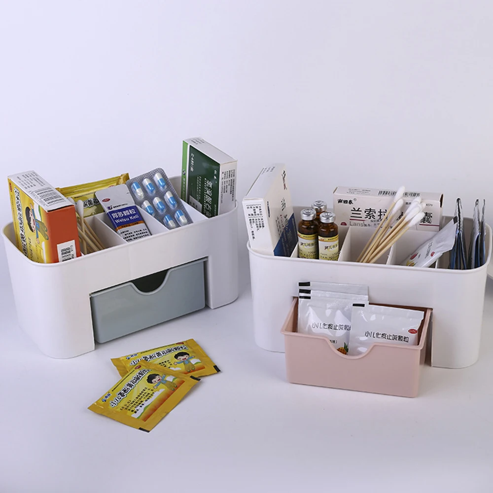 

1 Pcs Kawaii Office Desktop Organizer Drawers Cosmetics Storage Box Division Desktop Pen Holder Stationery Storage Supply