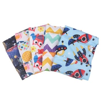 

1X Washable reusable Cars Baby Diaper Nappy Wet Dry Waterproof Bag Reusable Swim Travel Zip Pockets