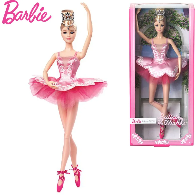 

Barbie Signature Ballet Wishes Doll Approx 12-In Wearing Tutu Pointe Girls Toy Collection Gifts for Children Ght41