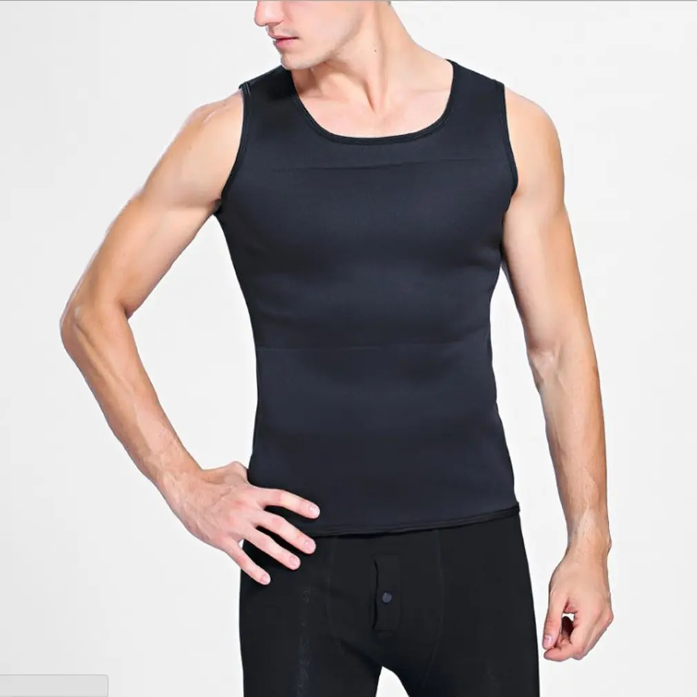 

Sweat Sauna Body Shaper Men Slimming Vest Thermo Neoprene Trainer Sliming Waist Belt Durable And Comfortable Weight Loss Vest