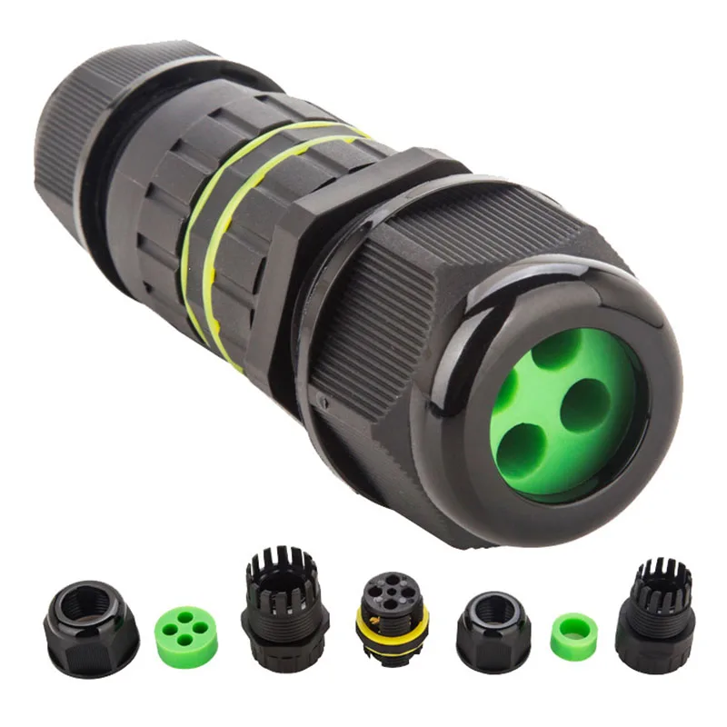 IP68 Кабельный соединитель 2/3/4/5 Pin M25S от 1 до AC DC 32A 450V электрические