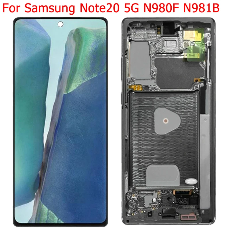 Оригинальный сенсорный ЖК-экран для Samsung Galaxy Note 20 6 7 дюйма с рамкой | Мобильные