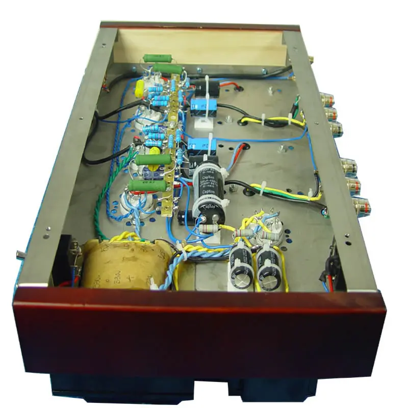 110 V/220 V 16 Вт+ 16 Вт 6N8P пуш-ап KT88+ 5z3p для выправления изгибов, с переключением между дальним и конец класс ламповый усилитель, 1 кГц, THD = 10