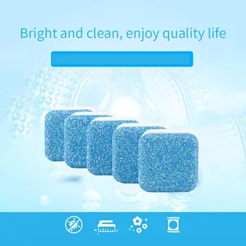 

10pcs Washing Machine Slot Special Laundry Cleaning Tablet Effervescent Tablet Effective Decontamination Tablets Clothes Cleaner