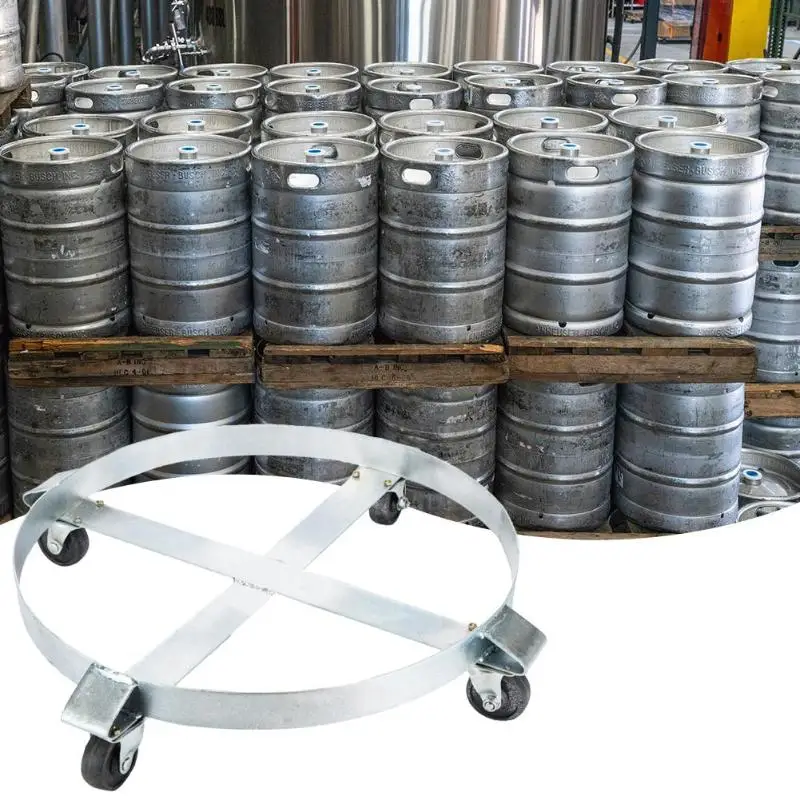 

Heavy Duty Drum Dolly 1000 Pound Swivel Caster Wheel Steel Frame Hand Truck