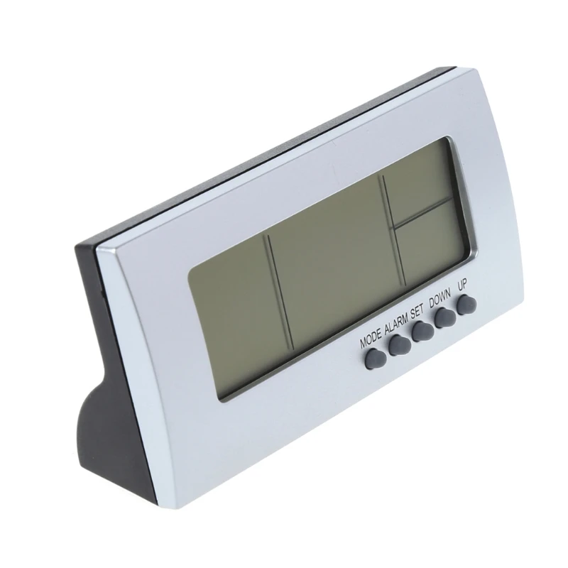 

Digital Snooze LCD Alarm Clock Time Calendar Thermometer Temperature Desktop New Drop Ship Support