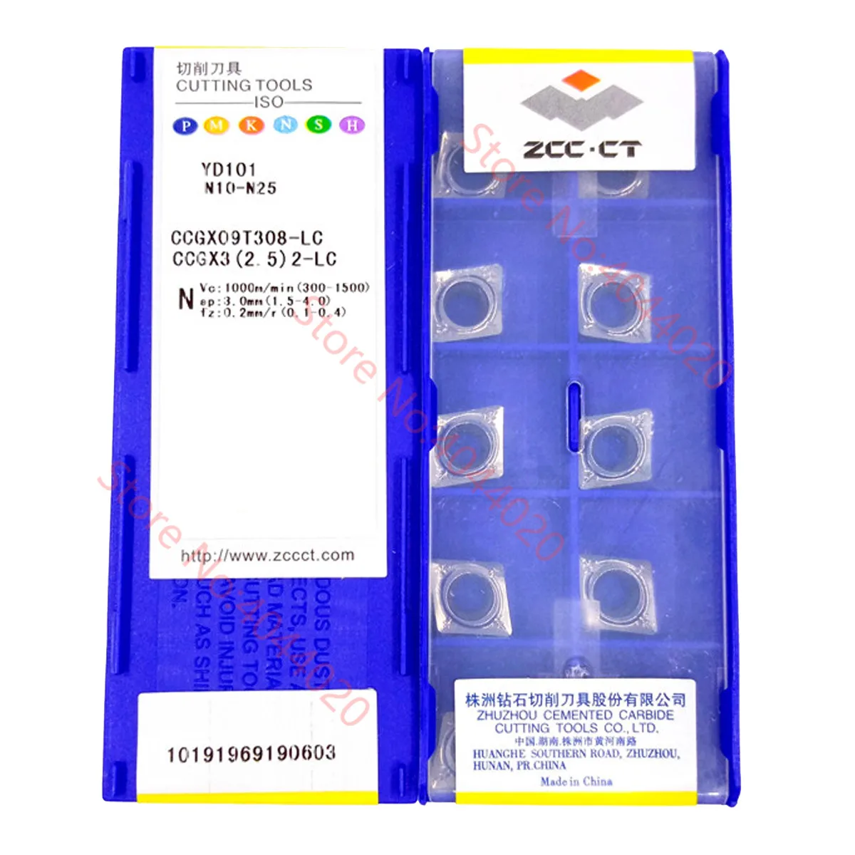 ZCC.CT CCGX09T302 CCGX09T304 CCGX09T308 YD101 Carbide Insert CCGX