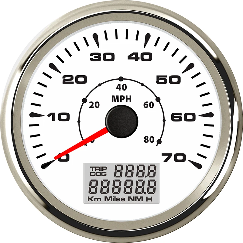 Gps измеритель скорости 85 мм gps измеритель скорости цифровой ЖК 70 узлов 80 MPH датчик скорости подходит для лодки автомобиля с 7 цветов подсветка - Цвет: WS-70NL