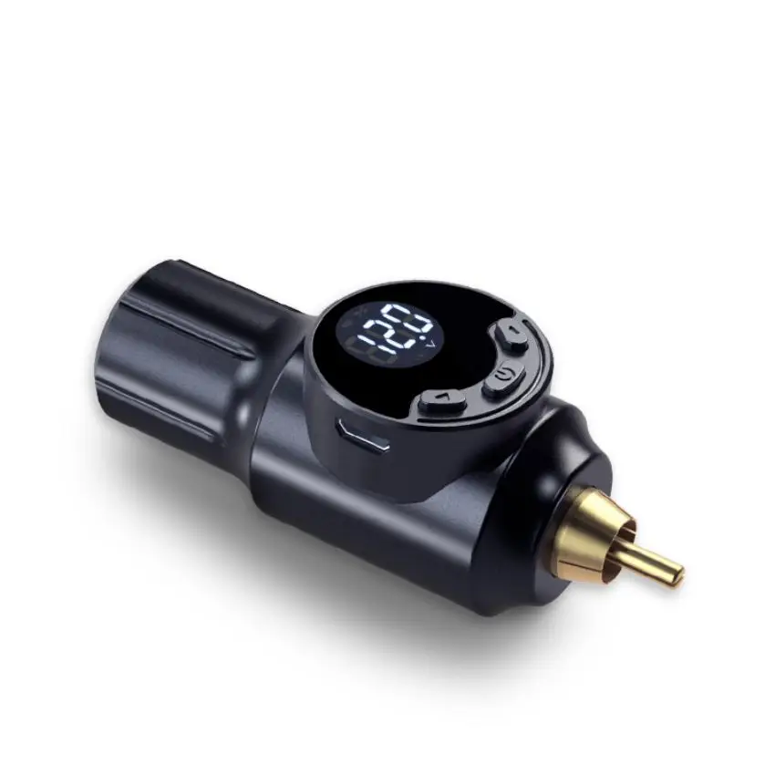 Миниатюрная беспроводная тату-машинка THUNDERLCRD POWERR с аккумулятором и ЖК-дисплеем