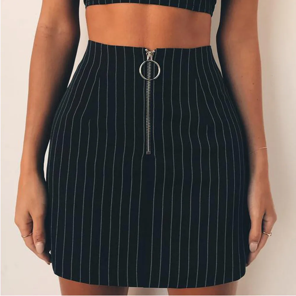 Women Skirts Mini Bodycon Skirts Fo Women Sexy Style Zipper Pencil Skirts Female Solid High Waist Skirt Платье Женскоеr