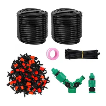 

Irrigation System 30 Meters DIY Garden Automatic Plants Flowers Watering System Irrigation Hose Kit Green