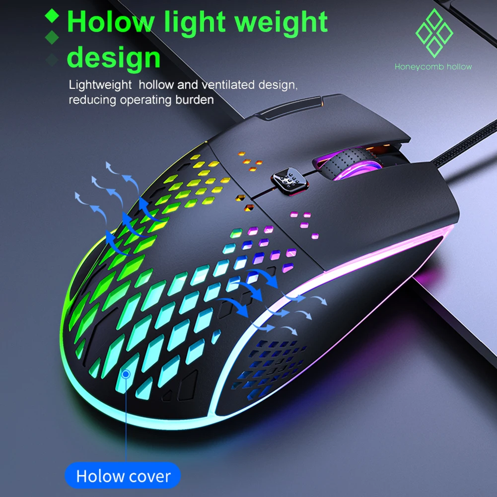 IMICE T97 USB Wired Gaming Computer Mouse Rechargeable 7200DPI Adjustable with RGB Breathing Light for Laptop PC Gamer Mice | Компьютеры и