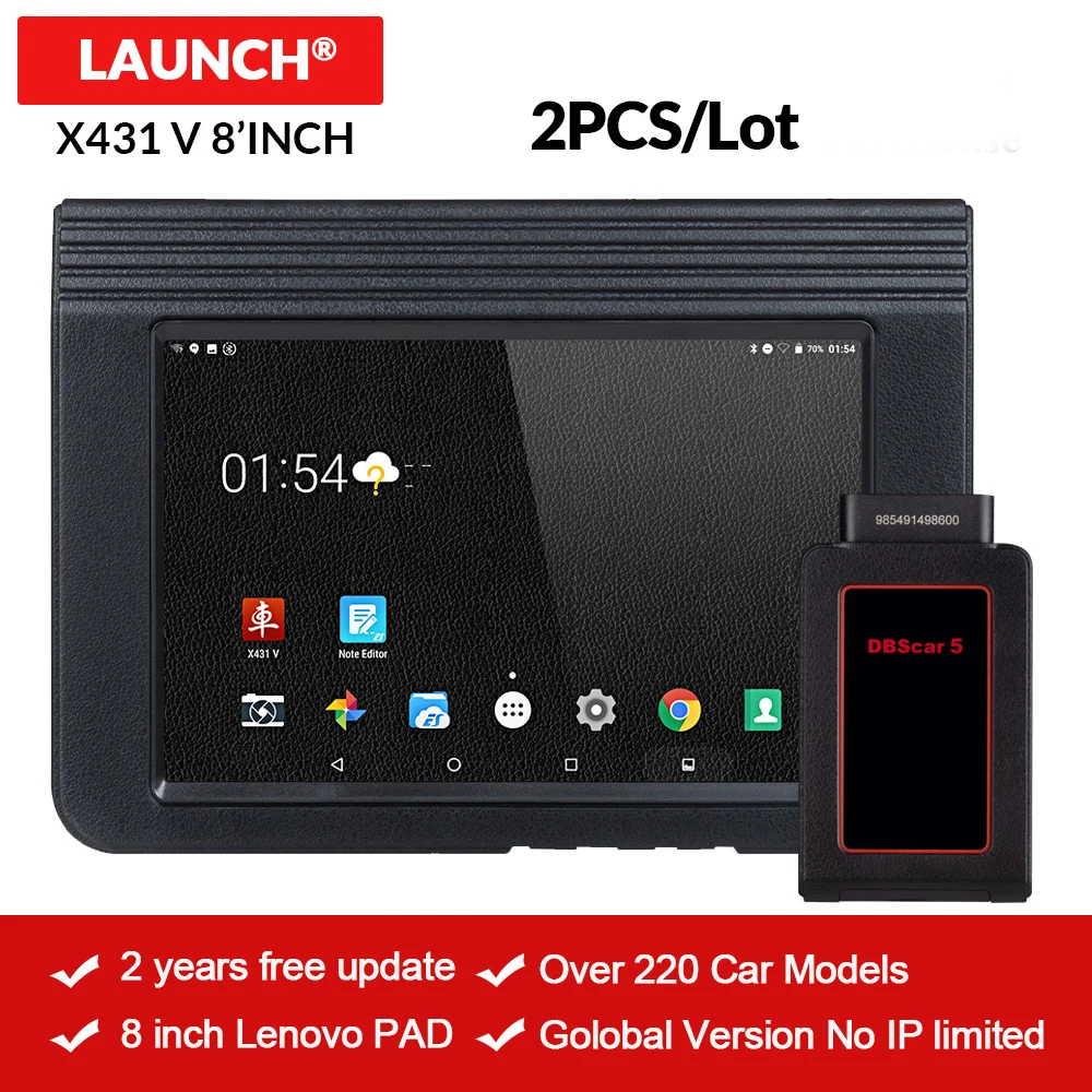 

LAUNCH X431 V 8 car full system diagnostic support Bluetooth wifi obd2 code reader with DPF IMMO 11 reset function X431 Pro mini